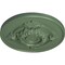 Ekena Millwork Monique Ceiling Medallion (Fits Canopies up to 3 3/4"), Hand-Painted Athenian Green, 13 3/4"OD x 1"P CM13MOAGF - alternate 2